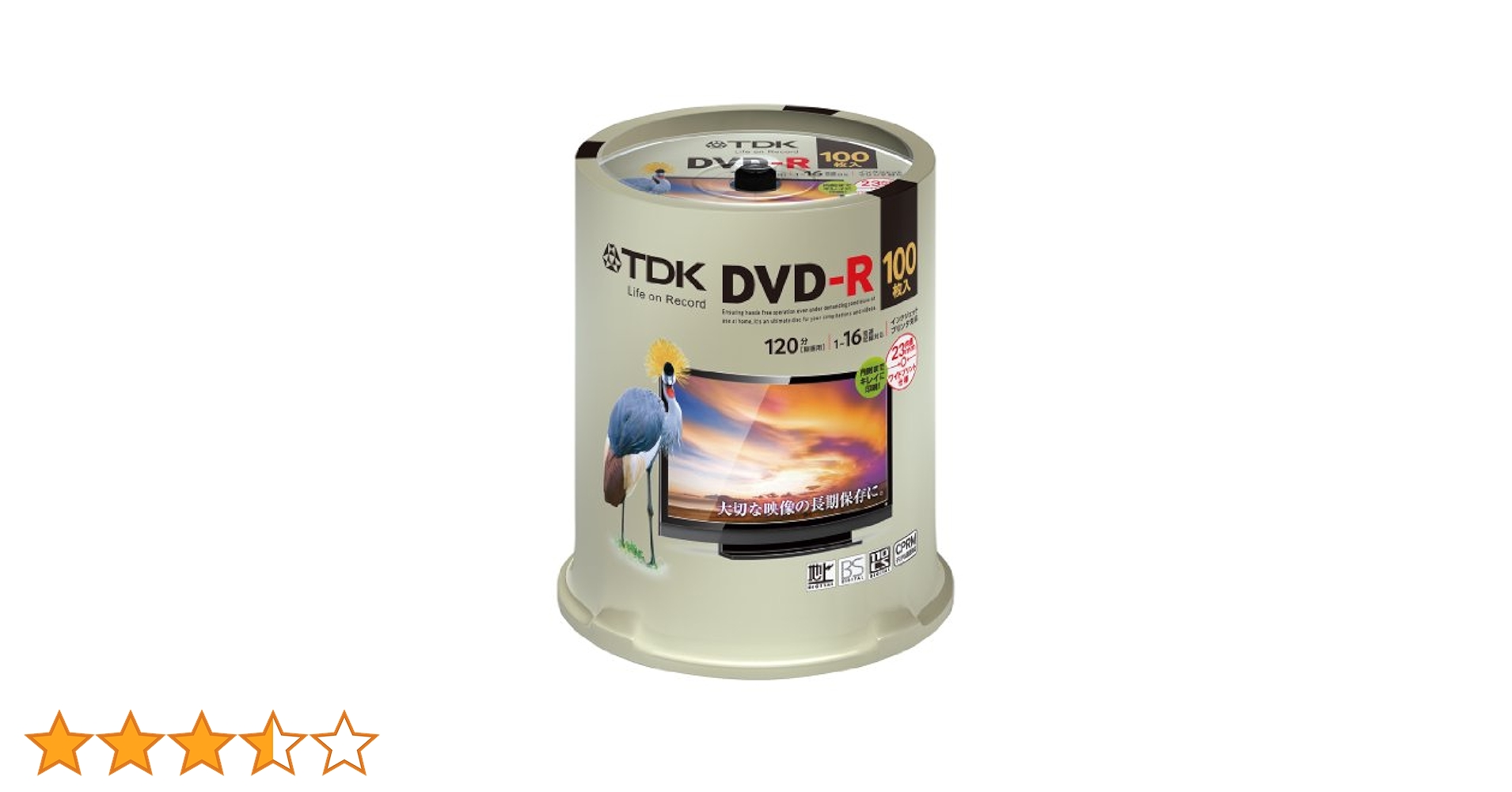 TDK　DVD.R100枚入 Amazon.com: TDK DVD-R Recordable DVD Discs DVD-R47FS5